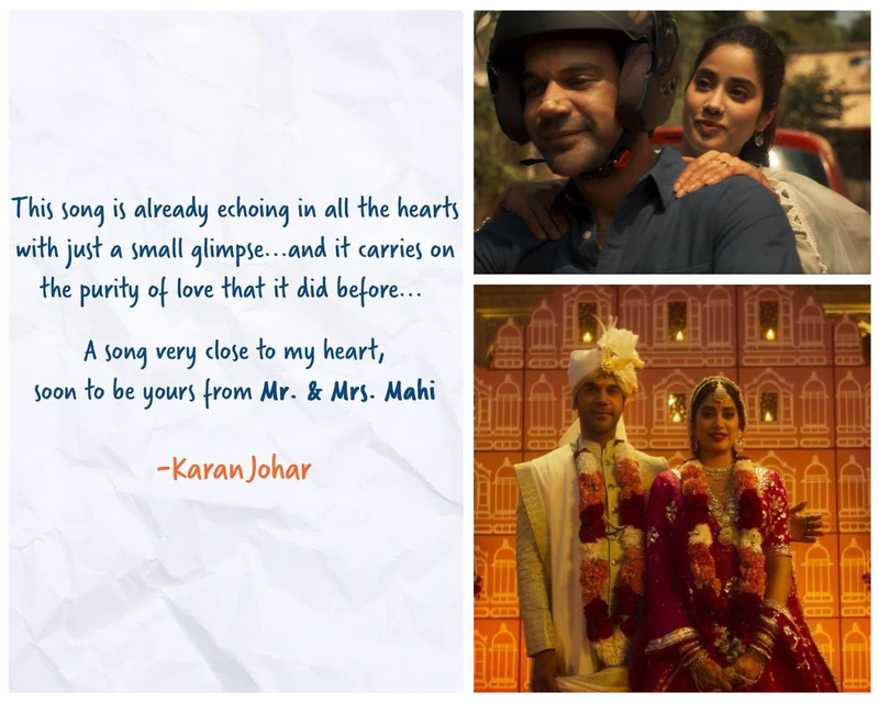 Karan Johar Pens Heartfelt Note for Upcoming Song 'Dekhha Tenu' 