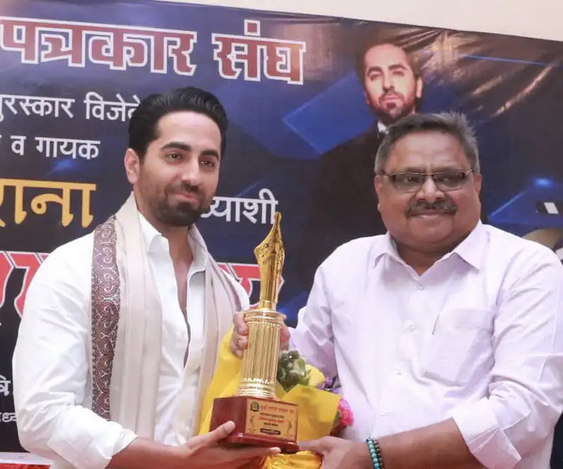 Maharashtra Press Honors Ayushmann as Star of the Decade
