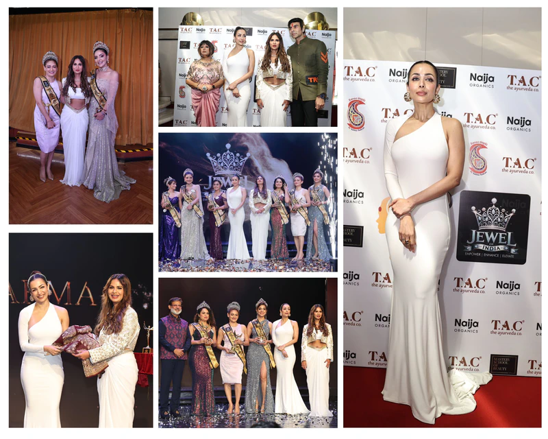 Malaika Arora and Aikta Sharma present the Jewel of India Trophy