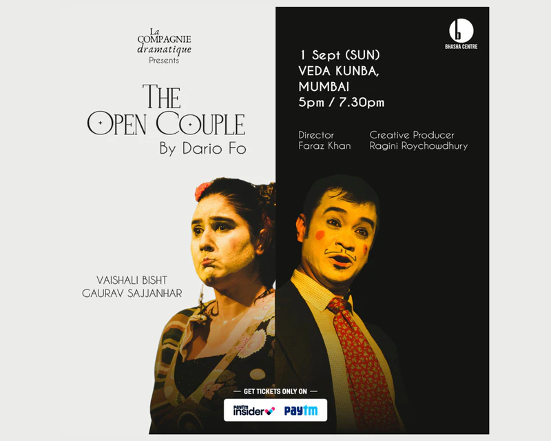  Paytm Insider and Bhasha Centre Presents ‘The Open Couple’ by Dario Fo