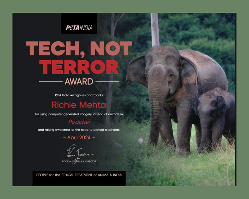 Poacher Director Nabs PETA India Award for Use of CGI Animals 