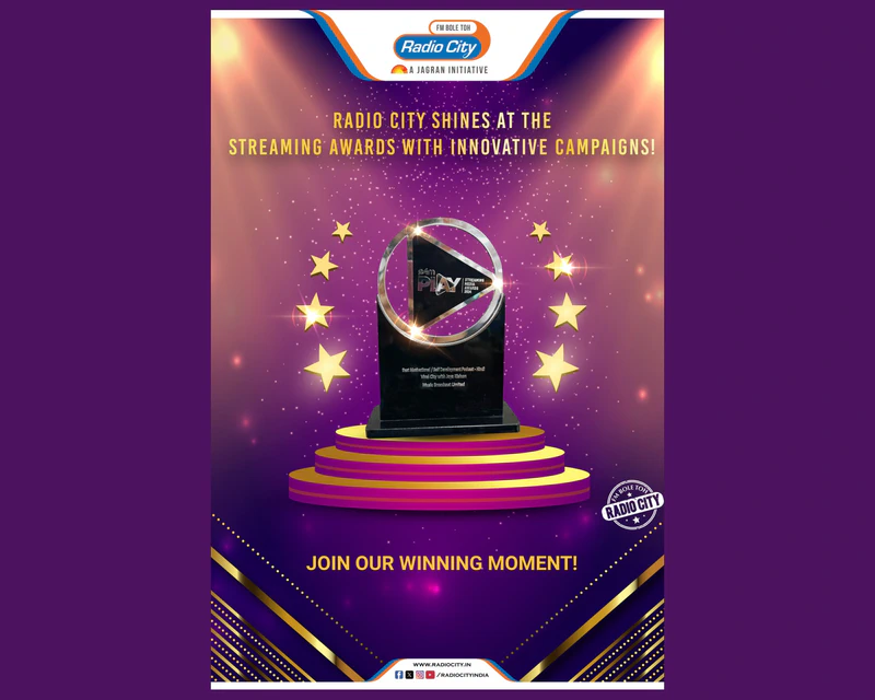 Radio City Captures hearts at Streaming Media Awards 2024, through innovative campaigns  