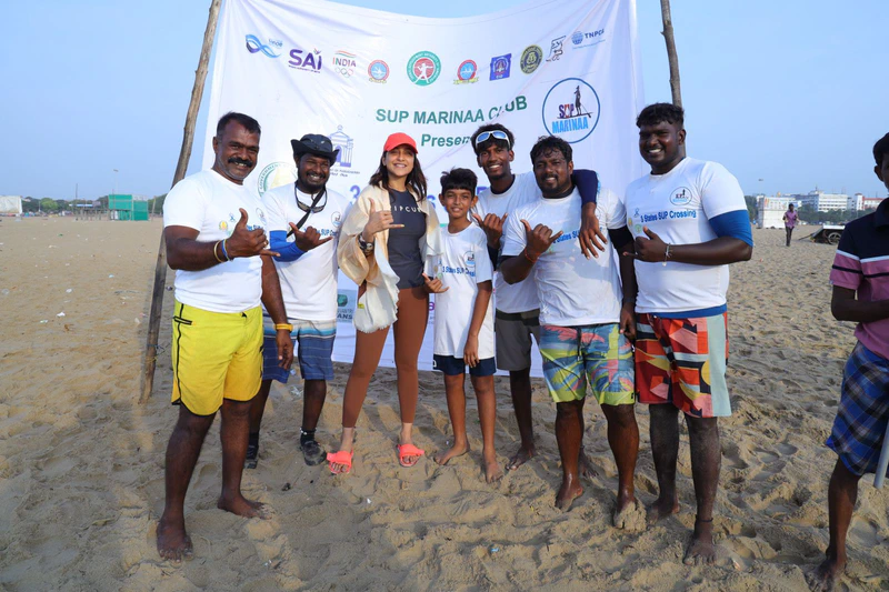 Regina Cassandra Champions Plastic-Free Oceans through Paddleboarding