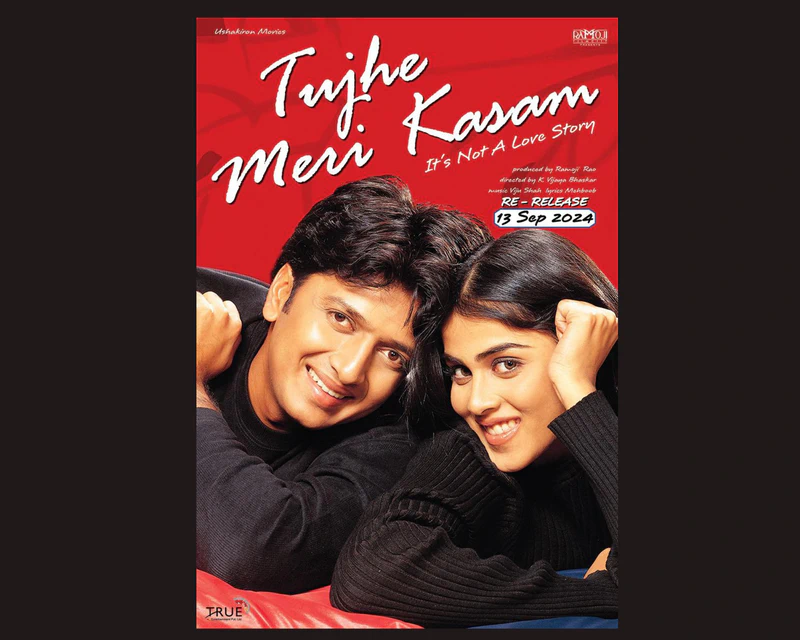 Riteish & Genelia Deshmukh’s ‘Tujhe Meri Kasam’ to Re-Release on September 13