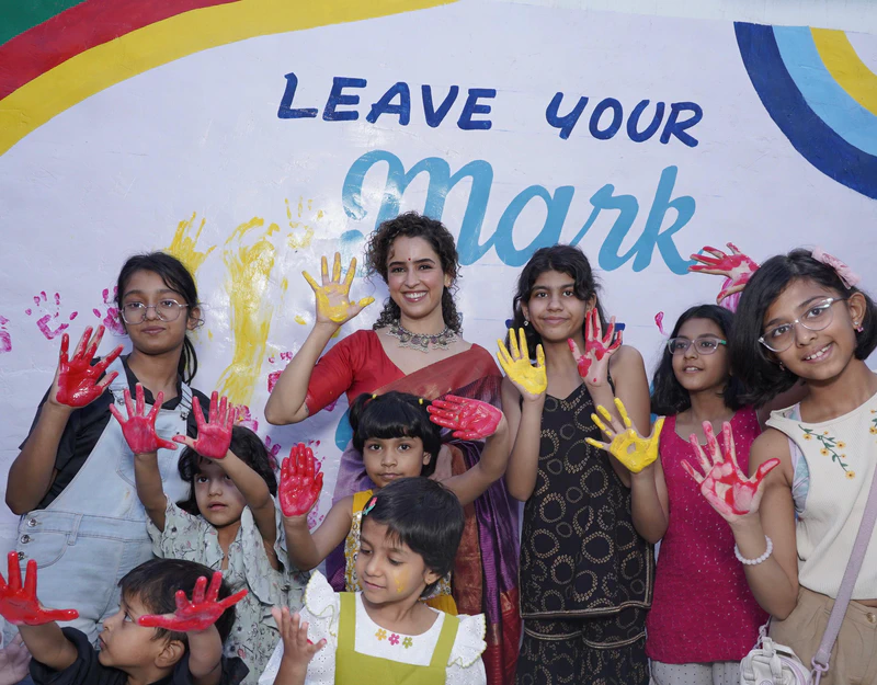 Sanya Malhotra attends the opening of a special school dedicated to neurodivergent individuals