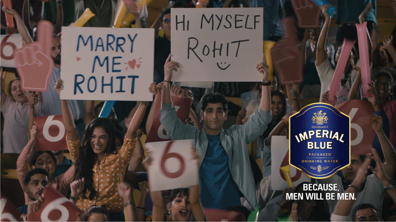 Seagram’s Imperial Blue Packaged Drinking Water's latest campaign hits a Six with Humor and AI