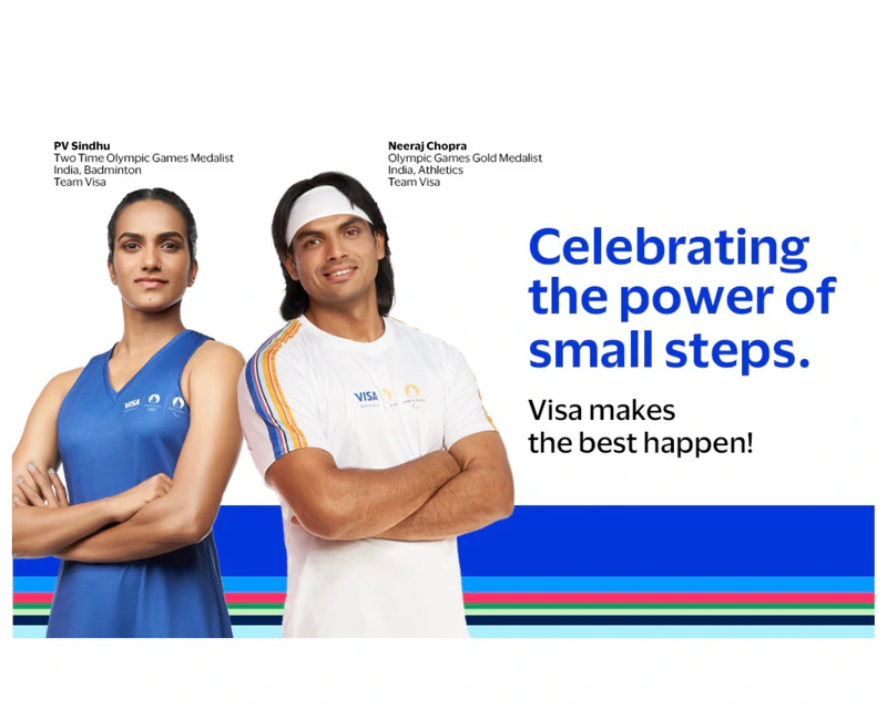 Sports champions Neeraj Chopra and PV Sindhu portray the power of progress in Visa’s ‘Small steps, Olympic dreams’ Campaign