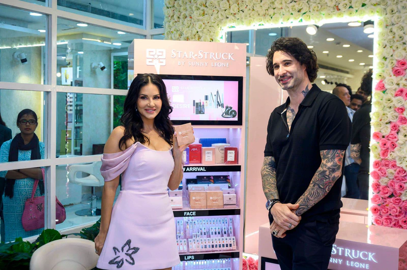 Sunny Leone Launches her Cosmetic Brand ‘Star Struck’ in Odisha