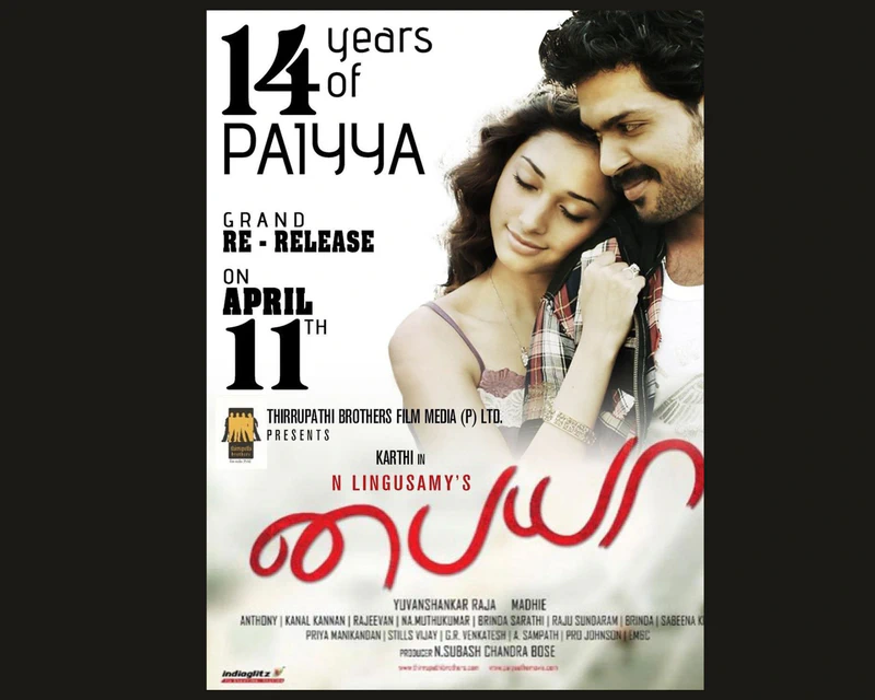 Tamannaah Bhatia’s film Paiyya re-releases after 14 Years