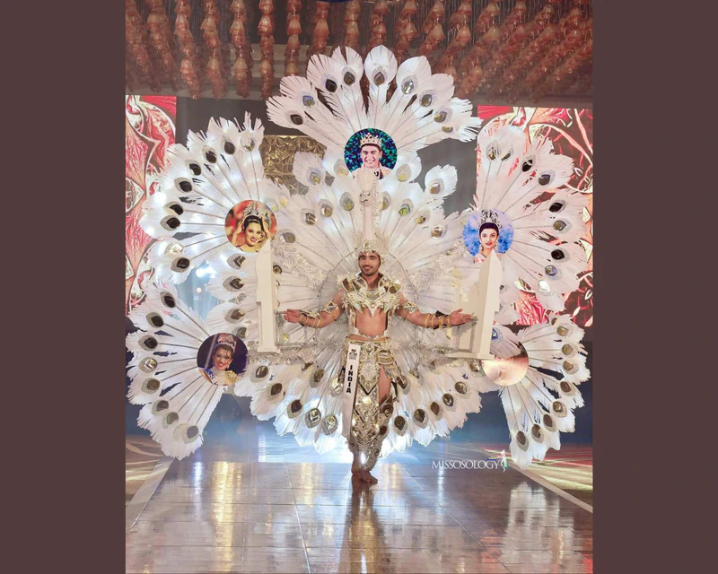 Ved Barambe Makes History as the First Indian to Win Best National Costume at the Man of the World 2024