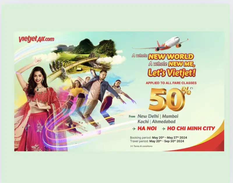 Vietjet Offers Exclusive One-Week Promotion for Indian Travellers
