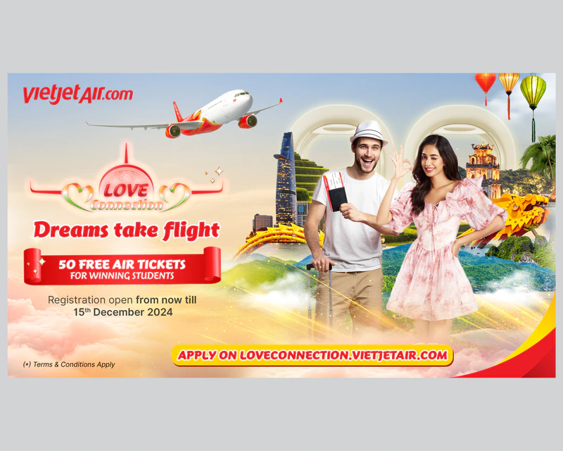 Vietjet’s Love Connection Campaign Returns with Phase Two: Winners Get to Explore Vietnam