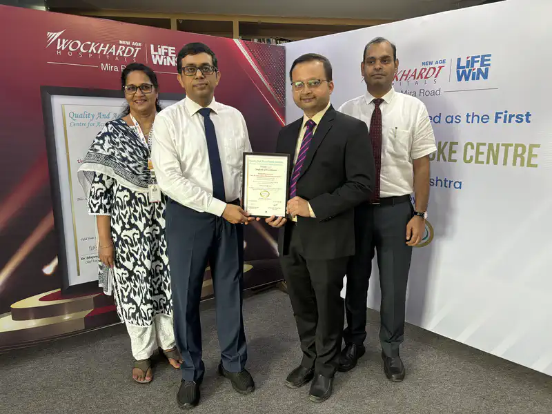 Wockhardt Hospital, Mira Road achieves Advanced Stroke Centre Accreditation by QAI first in Maharashtra