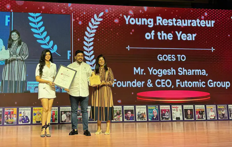 Yogesh Sharma of Futomic Group, Wins Young Restaurateur of the Year Award