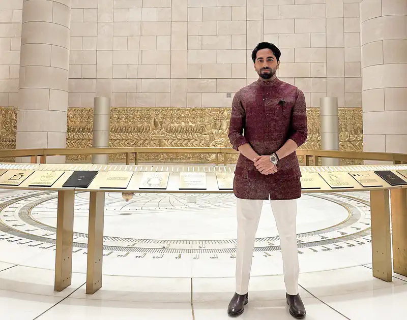 Youth icon Ayushmann Khurrana visits the Parliament